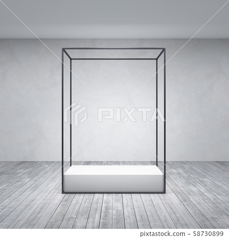 metal rack construction into the loft interior, 3d 58730899