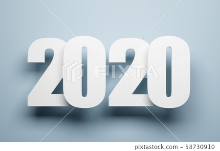 2020 Happy new year creative design background or 2020 Happy new year creative design background or 58730910