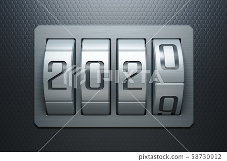 2020 Happy new year creative design background or 2020 Happy new year creative design background or 58730912