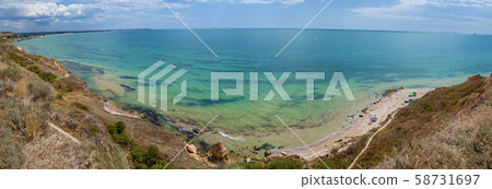 Rocky Black Sea Coast Odessa Ukraine 58731697