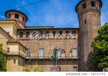 Sculptural compositions near the Palazzo Madama in Sculptural compositions near the Palazzo Madama in 58731772