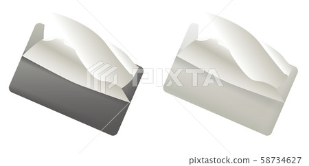 Pocket tissue gradation black and white Pocket tissue gradation black and white 58734627