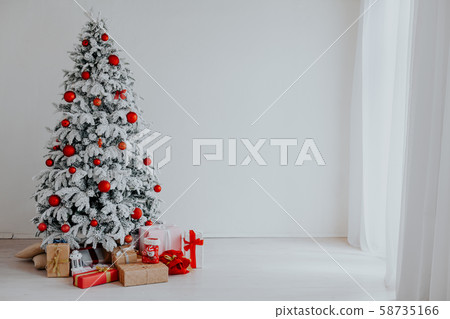 Christmas tree winter new year holiday gifts white home decor Christmas tree winter new year holiday gifts white home decor 58735166