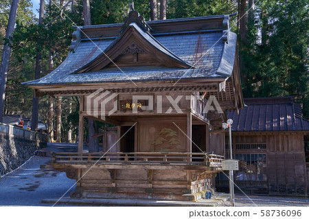 Kaguraden at the Mizuma Shrine in Chichibu City, Saitama Prefecture 58736096