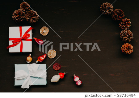 Christmas tree new year gifts decor decoration holiday winter 58736494