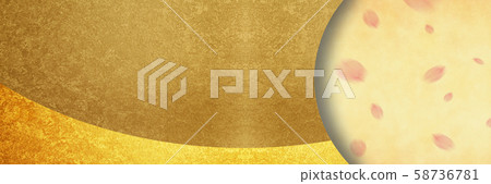 Gold banner material Gold banner material 58736781