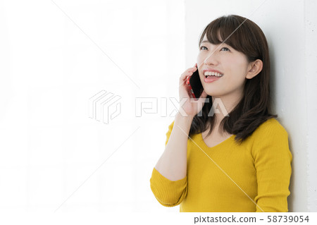 Female smartphone Female smartphone 58739054