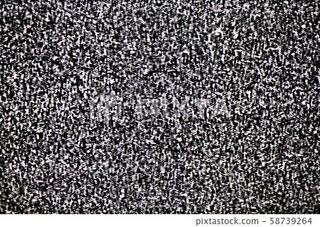 No signal on television monitor, Static noise bad tv black and white 58739264
