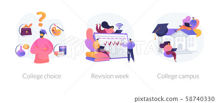 On-campus learning vector concept metaphors. On-campus learning vector concept metaphors. 58740330