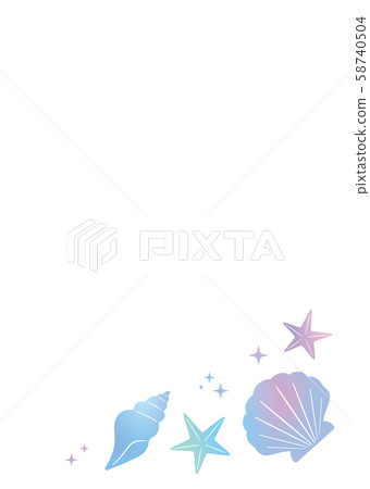 水彩殼框架2垂直 水彩殼框架2垂直 58740504