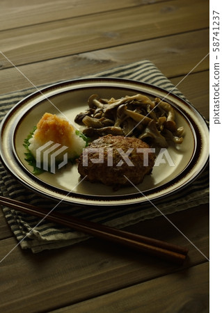 Japanese style hamburger steak Japanese style hamburger steak 58741237