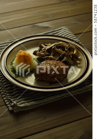 Japanese style hamburger steak Japanese style hamburger steak 58741238