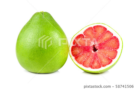 Pomelo fruit isolated on white background Pomelo fruit isolated on white background 58741506