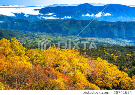《Nagano Prefecture》Autumn leaves Norikura and natural scenery 58741634
