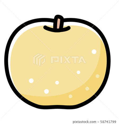 水果梨卡通 58741799