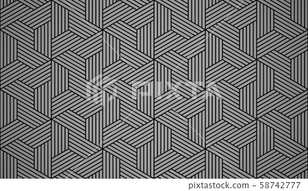 Abstract geometric pattern with stripes, lines. 58742777