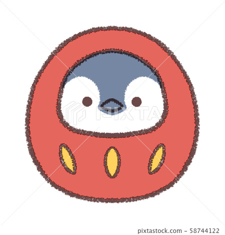 Daruma Penguin Hina-no background Daruma Penguin Hina-no background 58744122