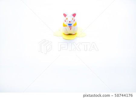 New Year's card material mouse figurine 58744176