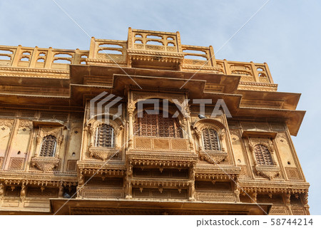Patwon ki Haveli palace in Jaisalmer. india Patwon ki Haveli palace in Jaisalmer. india 58744214
