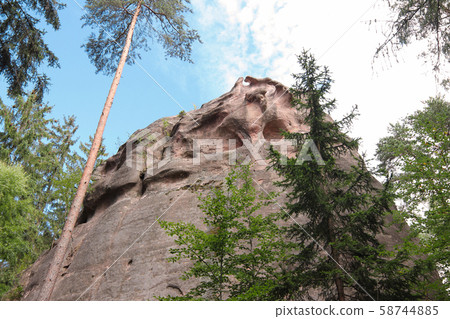 Devilish rocks - bizarre rock formation 58744885