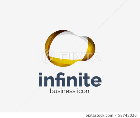 Infinite logo, abstract business icon Infinite logo, abstract business icon 58745026