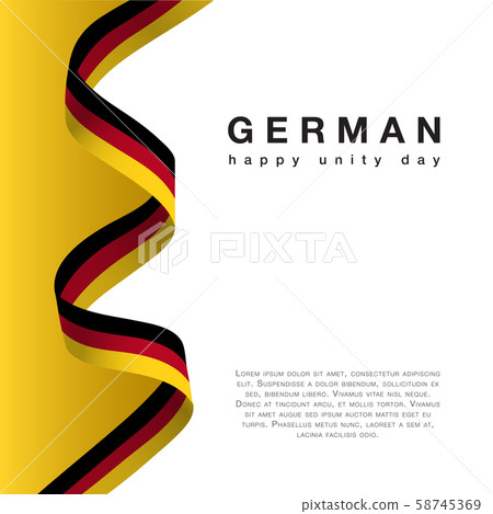 Germany Happy Unity Day october 3 celebrate banner Germany Happy Unity Day october 3 celebrate banner 58745369