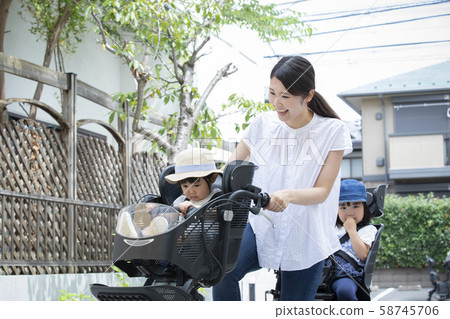  Female Mamachari Bicycle Pick-up Commuter Commute Housewife 58745706
