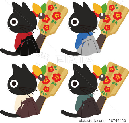 Black cat illustration 13 58746430