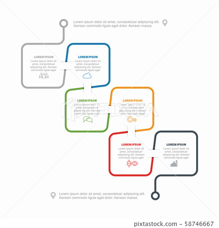 Infographic design template with place for your data. Vector illustration. 58746667