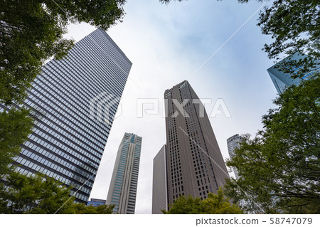 Tokyo Nishi-Shinjuku Landscape with skyscrapers Tokyo Nishi-Shinjuku Landscape with skyscrapers 58747079