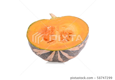 pumpkin japanese isolated on white background. pumpkin japanese isolated on white background. 58747299