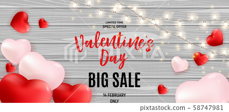 Valentine's Day Love and Feelings Heart Background 58747981