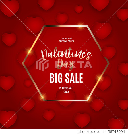 Valentine's Day Love and Feelings Sale Background Valentine's Day Love and Feelings Sale Background 58747994