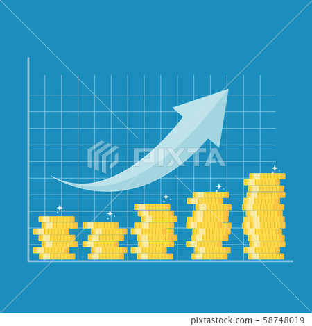 Financial growth concept. Finance performance of 58748019
