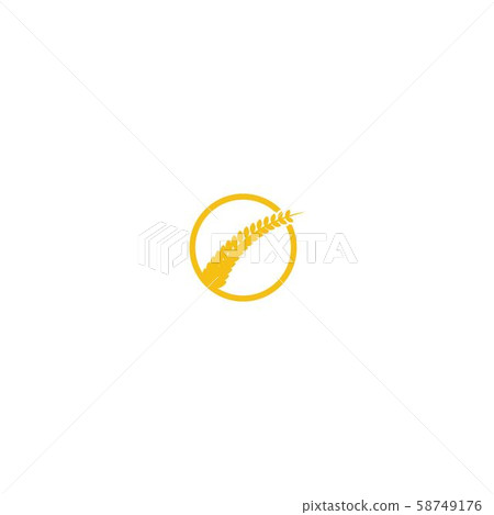 wheat grain agriculture logo design inspiration 58749176