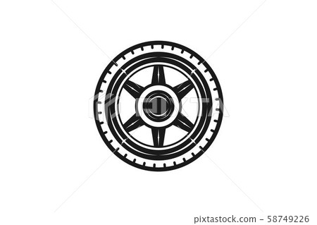 wheel logo Designs Inspiration Isolated on White 58749226