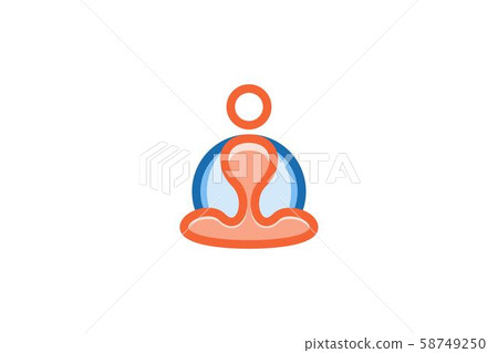 people cross-legged, yoga logo Designs Inspiration people cross-legged, yoga logo Designs Inspiration 58749250