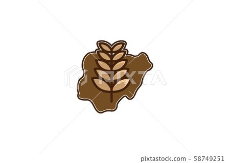 wheat logo Designs Inspiration Isolated on White wheat logo Designs Inspiration Isolated on White 58749251