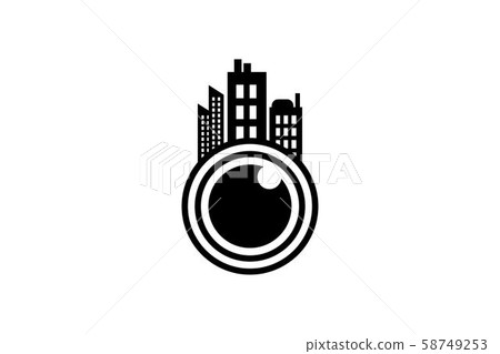 lens camera and town logo Designs Inspiration lens camera and town logo Designs Inspiration 58749253