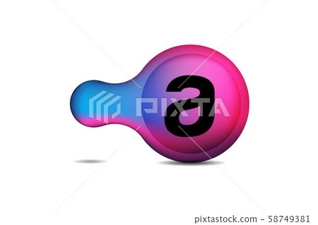 initial A circle logo design inspiration 58749381