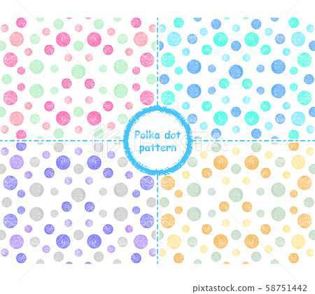 Dot pattern background set Dot pattern background set 58751442