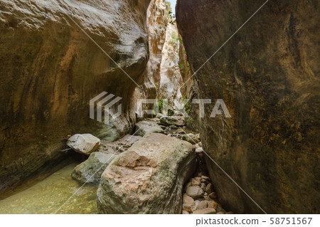 Avakas canyon in Cyprus island at Paphos 58751567