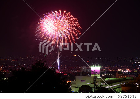 Isawa Onsen Fireworks Festival (from Okura Kyoji mountain climber parking lot) 58751585