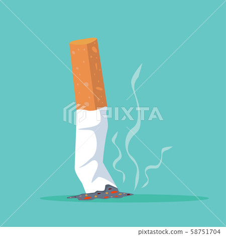 cigarette butt vector Flat illustration - Stock Illustration [58751704] 1,700+ Cigarette Buts Stock Illustrations,