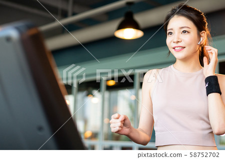 Women sport running machine 58752702
