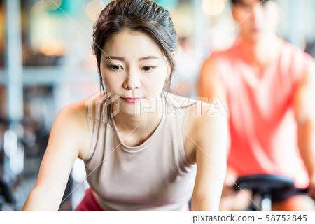 Female sports cycling Female sports cycling 58752845