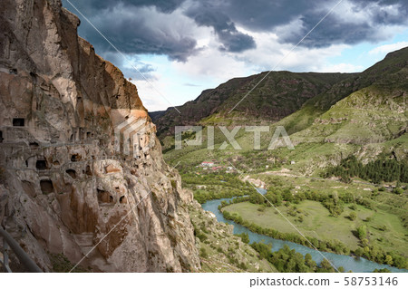 Global View, Georgia, Vardzia, Cave Fortress 58753146