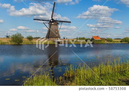 Windmills in Kinderdijk - Netherlands 58753308