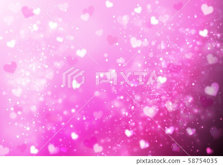 粉色閃光背景心 58754035