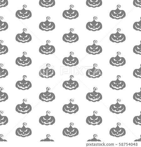 Flat cartoon Vector Halloween seamless pattern background Flat cartoon Vector Halloween seamless pattern background 58754048